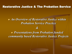 Restorative Justice & The Probation Service