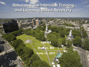 Simulated Job Interview Training