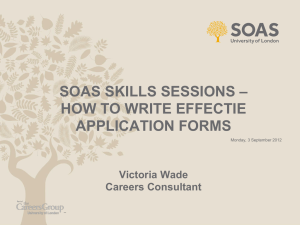 SOAS University of London PowerPoint