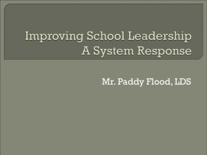 Improving School Leadership