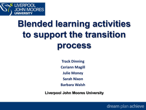 student`s perceptions of a blended learning approach to their