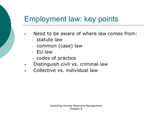 Employment Law (Key Points)