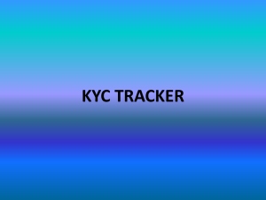 KYC TRACKER - ACCOUNT OPENING PUNCHING