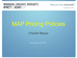 MAP Pricing Policies