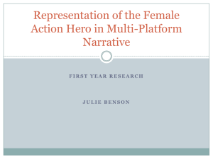 Representation of the female action hero in multi
