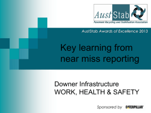 Key Learnings from Near Miss Reporting