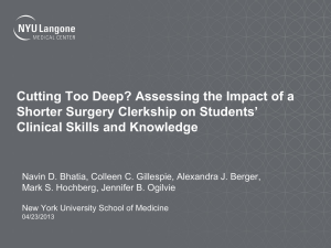 Cutting Too Deep? Assessing the Impact of a Shorter Surgery