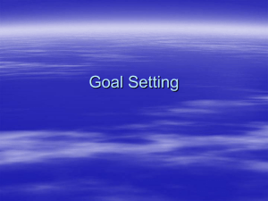 TASS Workshop - Goal Setting