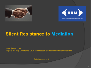 Silent Resistance to Mediation