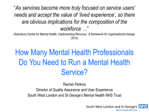 How Many Mental Health Professionals Do You Need to Run a