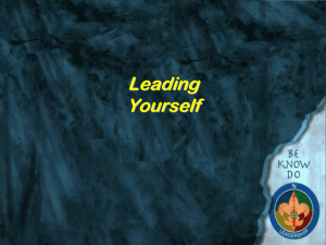 Day 5-1 - Leading Yourself