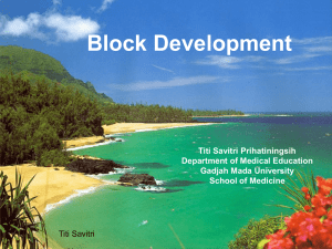 Block Development (Micro Curriculum)