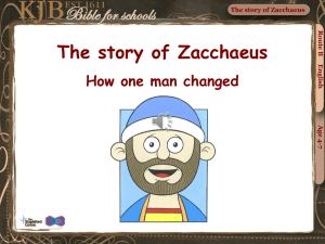The story of Zacchaeus (audio)