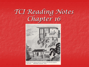 TCI Reading notes 16-17