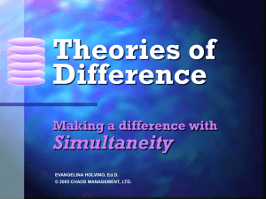 Theories of Difference