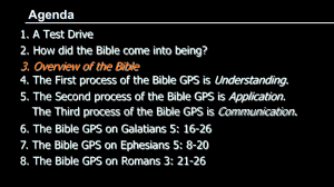 Overview of the Bible - Free