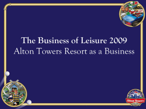Alton Towers Resort Company values - NW 14-19