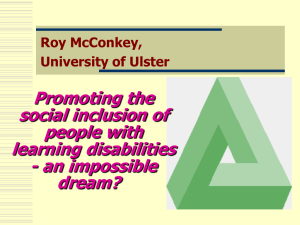 The views of people with intellectual disabilities to