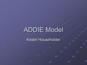 Addie Model - jwalkonline.org