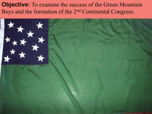 The Green Mountain Boys - Mounds View School Websites