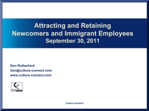 Attracting and Retaining Newcomers and Immigrant Employees