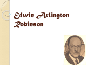 Edwin Arlington Robinson 1869-1935