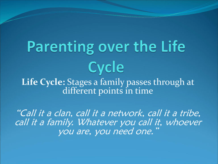 Parenting over the Life Cycle