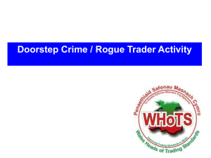 Doorstep crime and rogue trader activity - Andrew Bertie