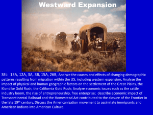 Cause and Effect of Westward Expansion