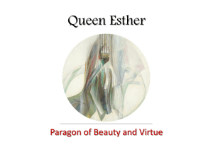 Esther: Paragon of Beauty and Virtue