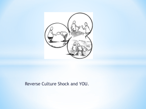 Reverse Culture Shock