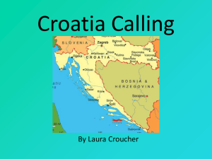 Presentation on the Croatia experience