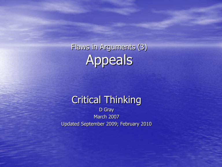 critical thinking part 1 a valuable argument