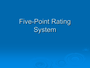Five-Point Rating System