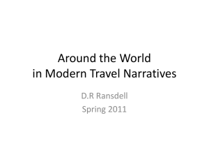 Lecture 1 - Travel Narratives