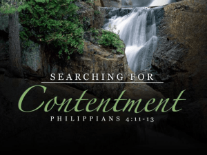 Contentment - Lifelong Zeal: How To Build Lasting Passion for God
