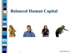 Balanced Human Capital