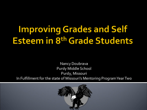 Improving Grades and Self Esteem in 8th Grade Students