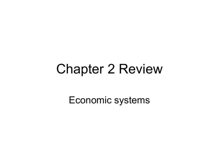 Chapter 2 Review