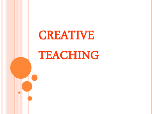 CREATIVE TEACHING