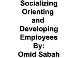 socialization chapter no 8 prepared by omid sabah