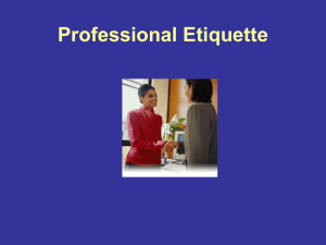 Professional Etiquette (1)