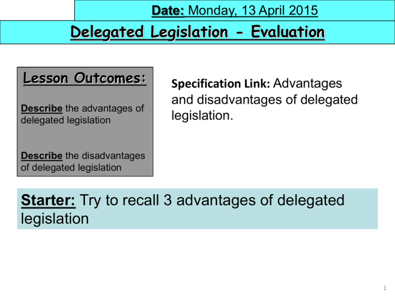 delegated-legislation