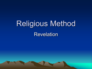 Religious method revelation JT
