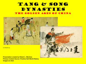 Tang and Song Dynasties