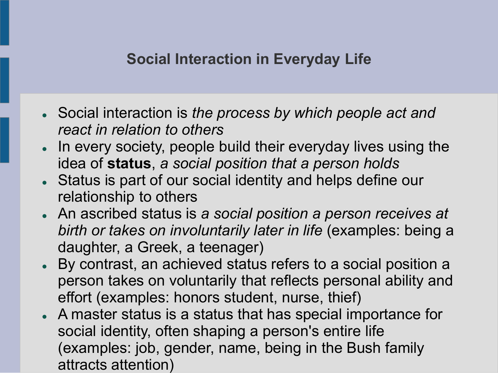 essay on social interaction