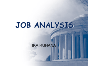 3. job analysis
