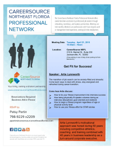 CSNEFL Professional Network Flyer for April 21, 2015