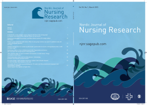 Nursing R - Nordic Journal of Nursing Research