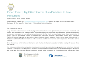 Big Cities: Sources of and Solutions to New Insecurities